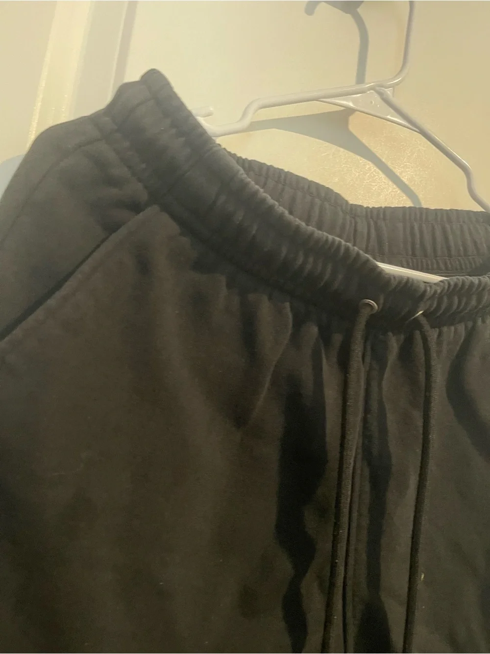 Michael Jordan Men's M Black Jogger Pants 2 front slide pockets 1 Back Zip pock